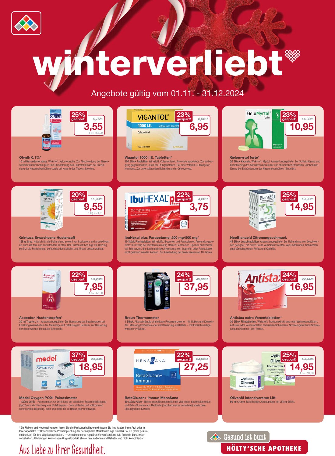 Flyer mit Angeboten für den Monat November